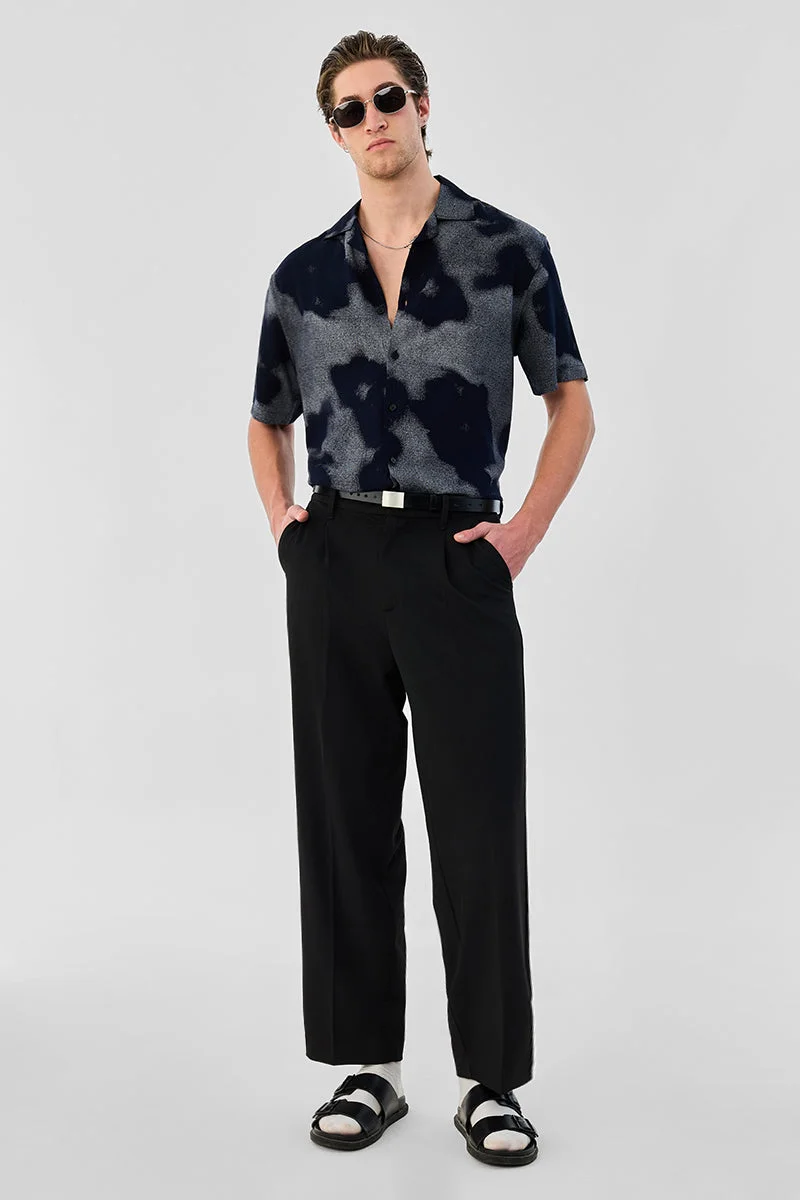 سنيتش 100% Viscose Box Fit Abstract Shirt